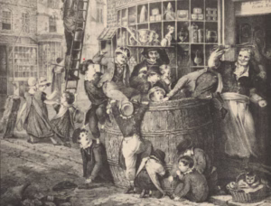 sugar hogshead barrel illustration