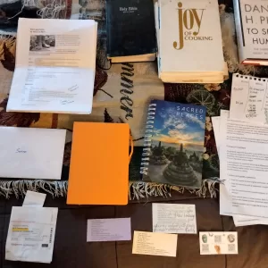 writing on paper various notebooks