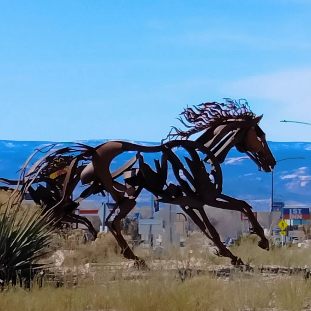 horse sculpture of grand junction