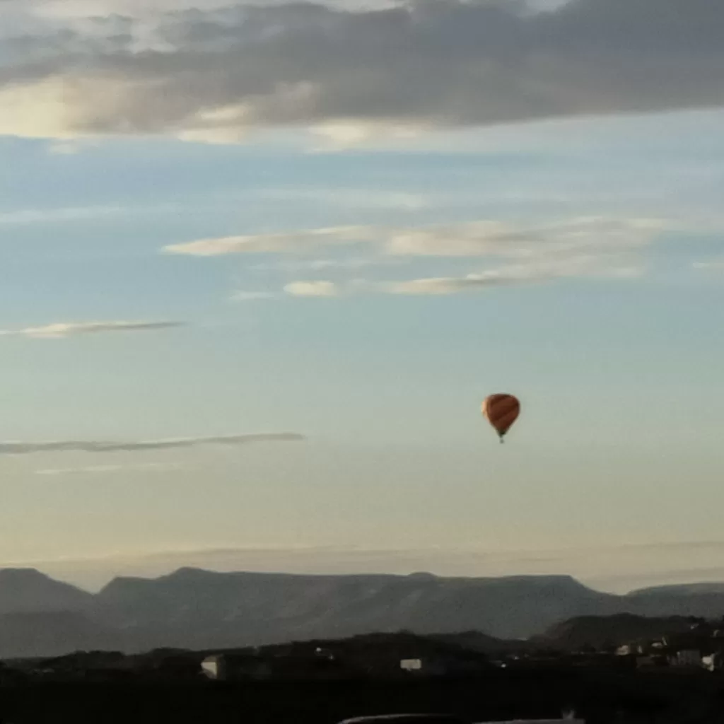hot air balloon over st george utah