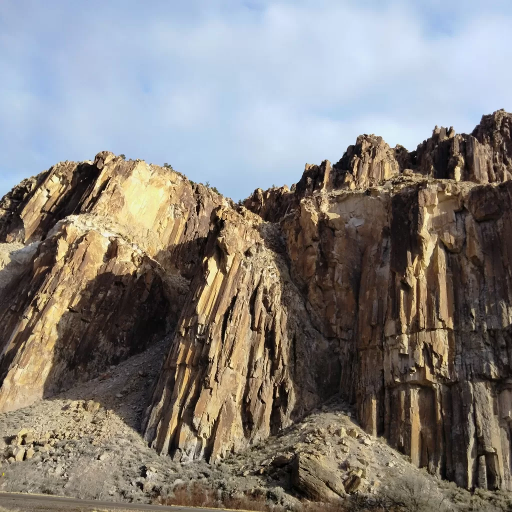utah castle country roadside rock formation