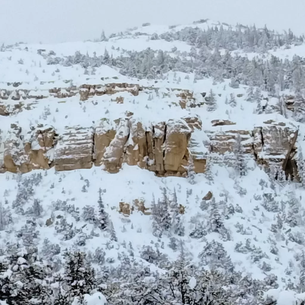 Utah castle country snowy ridge