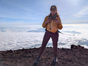 We climbed Mount Fuji, Fuji summit 