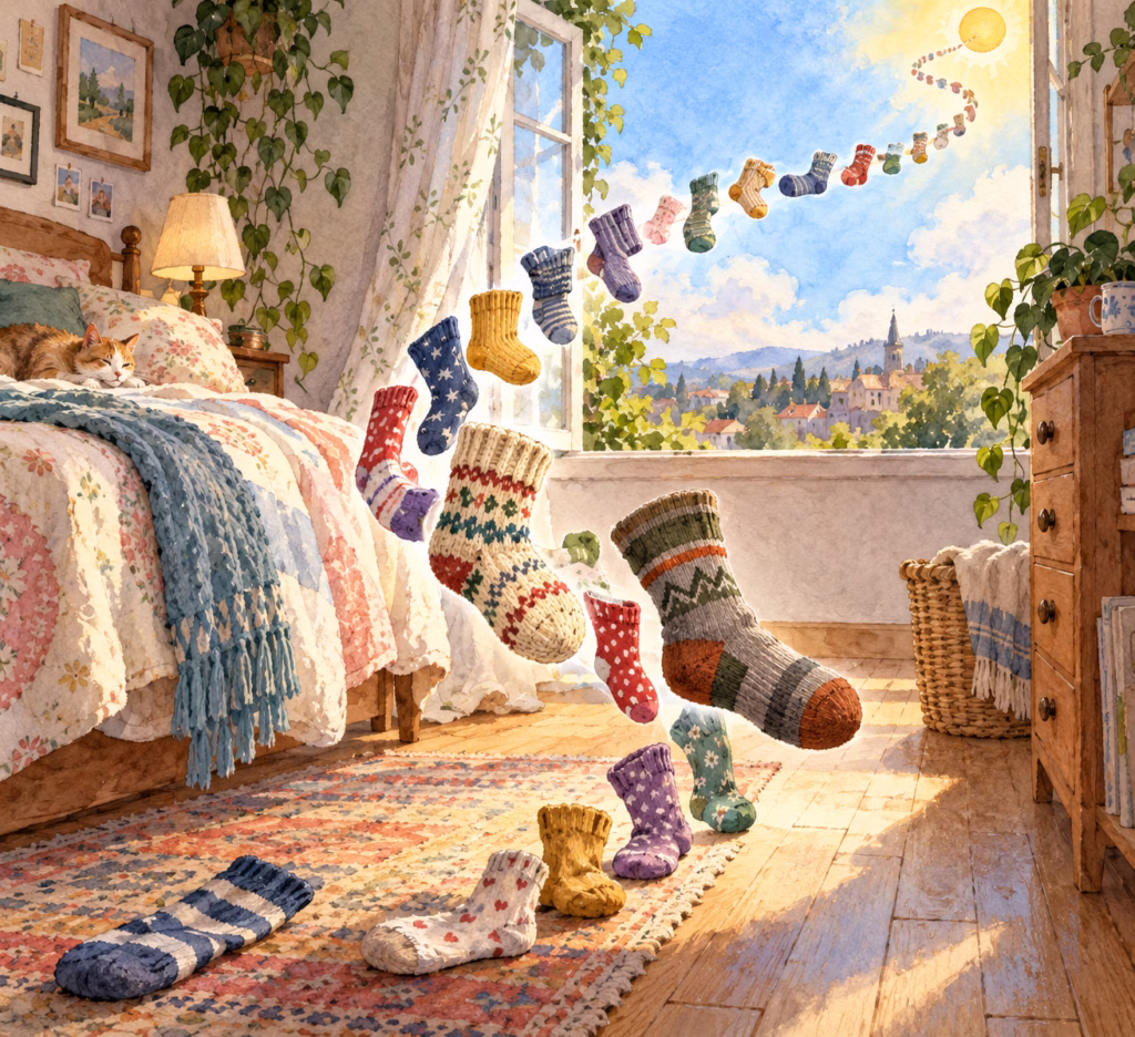solo socks, too many socks, things I should throw away